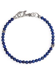 John Varvatos Skull Bead Bracelet
