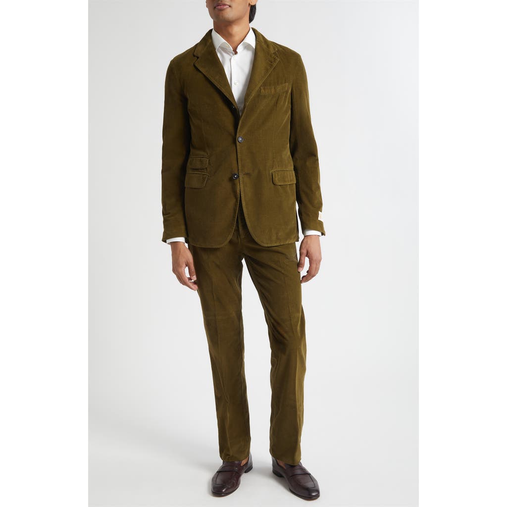 Massimo Alba Cotton Corduroy Suit in Military  product