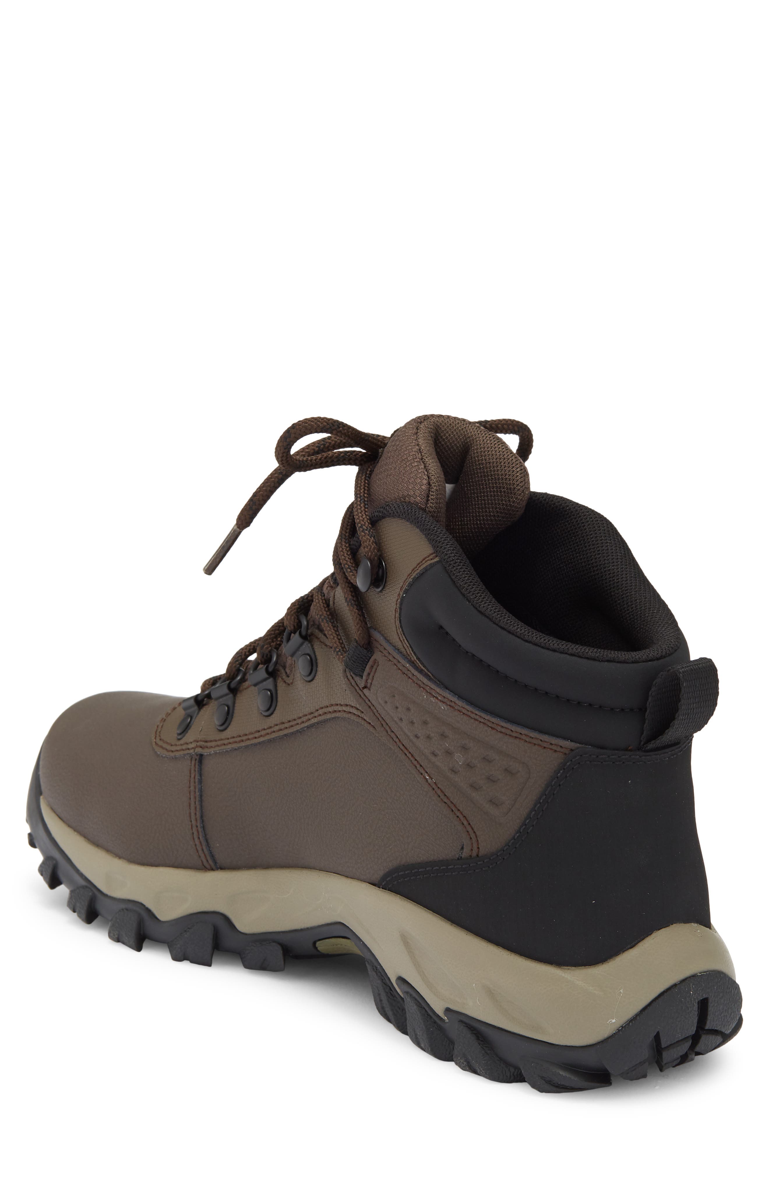 Newton Explorer Leather Waterproof Hiking Boot, Alternate, color, CORDOVAN/ STONE GREEN