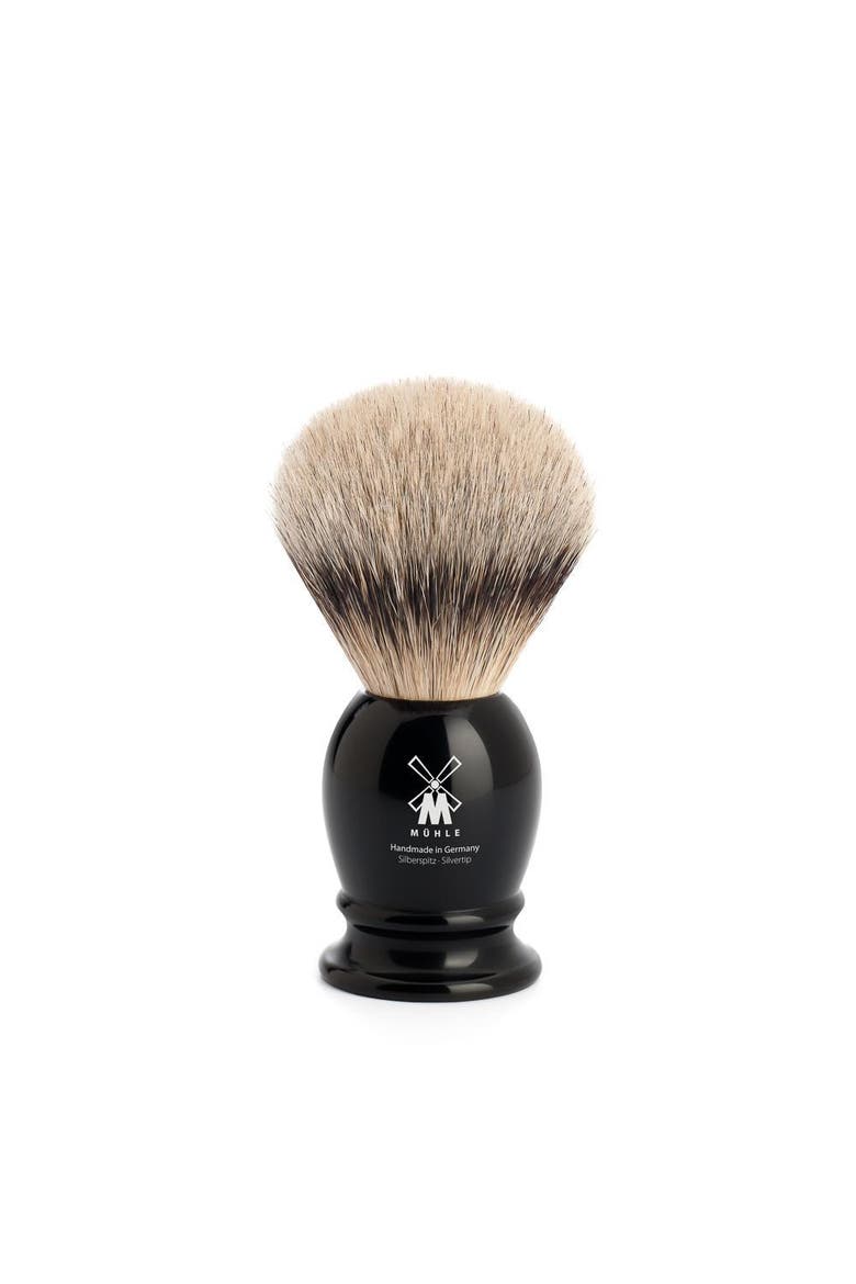 Classic Small Black Silvertip Badger Shaving Brush, Main, color, Black