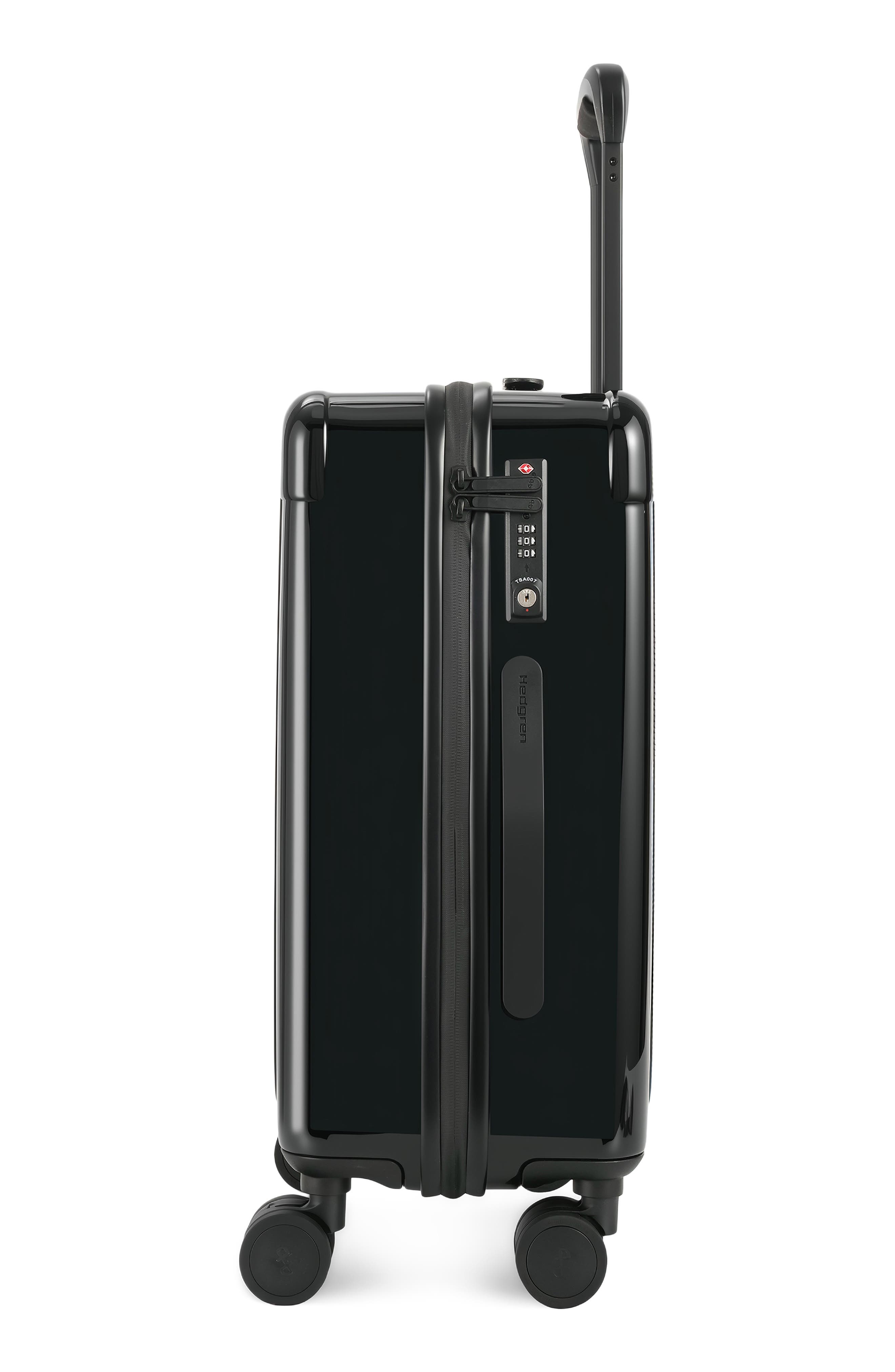 Hedgren Nostos Glossy Spinner Carry-On, Alternate, color, Nocturne