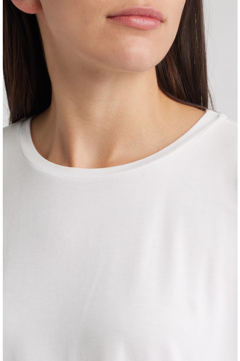 Crewneck Wedge Top, Alternate, color, WHITE