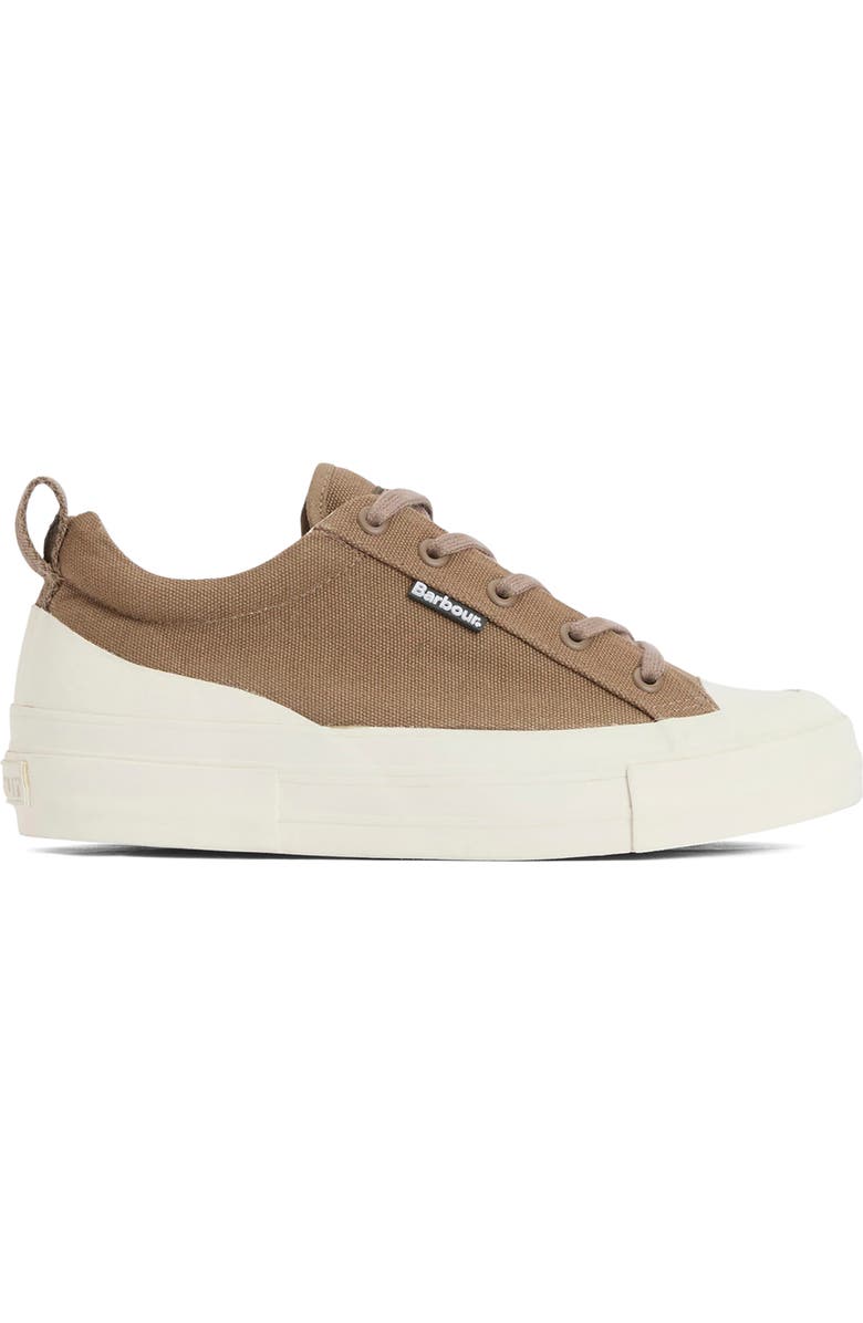 Barbour Stanhope Canvas Low Top Sneaker, Alternate, color, Taupe