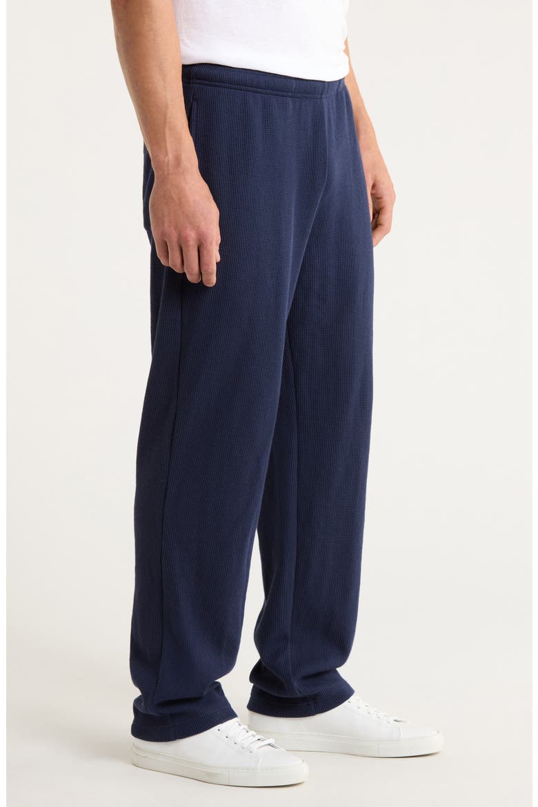 Wordmark Waffle Knit Pants, Alternate, color, NAVY