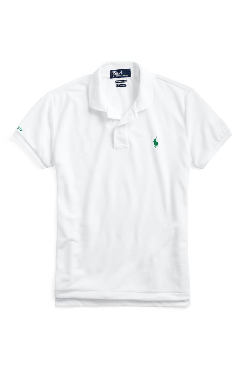 The Earth Polo, Alternate, color, PURE WHITE