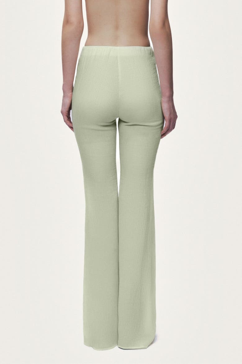 High Waist Flare Pants, Alternate, color, Light/Pastel Yellow
