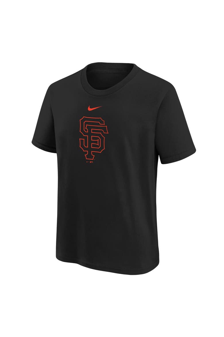 Youth Nike  Black San Francisco Giants Large Logo T-Shirt, Alternate, color, Black