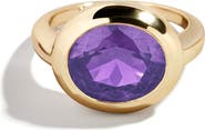 BaubleBar Birthstone Oval Cubic Zirconia Ring