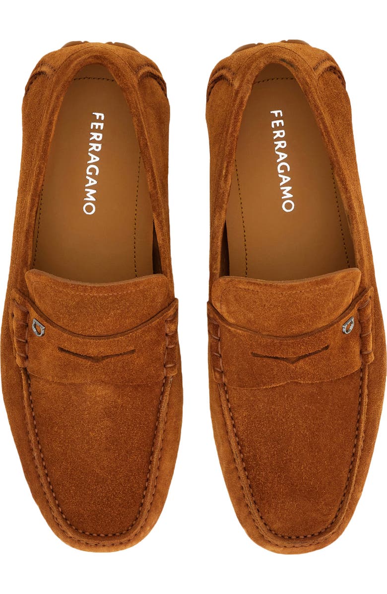 FERRAGAMO Timothy Driving Loafer, Alternate, color, Naturale New Biscotto
