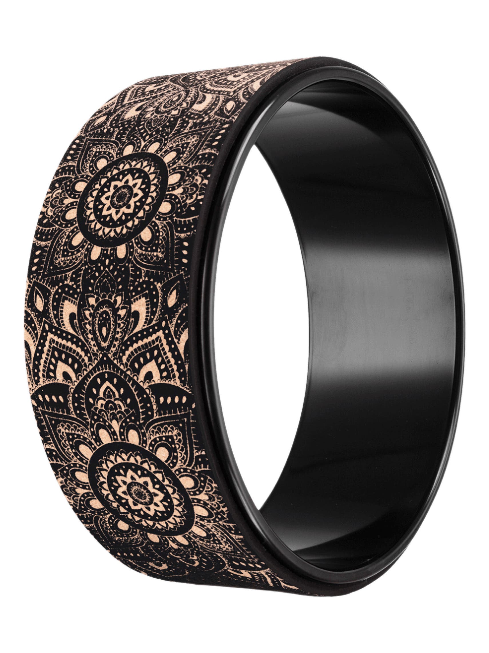 Yoga Design Lab Yoga Wheel Cork Mandala Black | Nordstrom