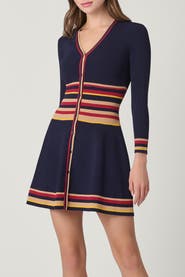 Shoshanna Multi Stripe Knit Pauli Dress