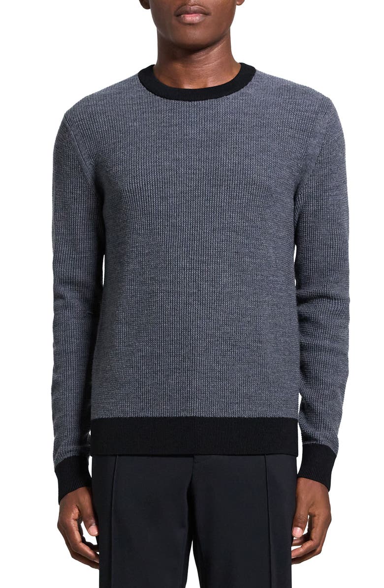 Theory Maden Novo Merino Wool Blend Crewneck Sweater, Main, color, 