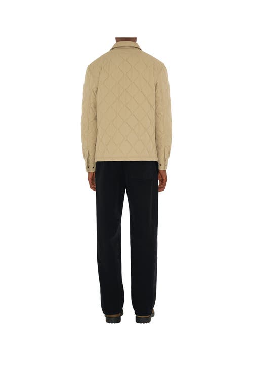 Burberry Collared Quilted Jacket Front Pocket