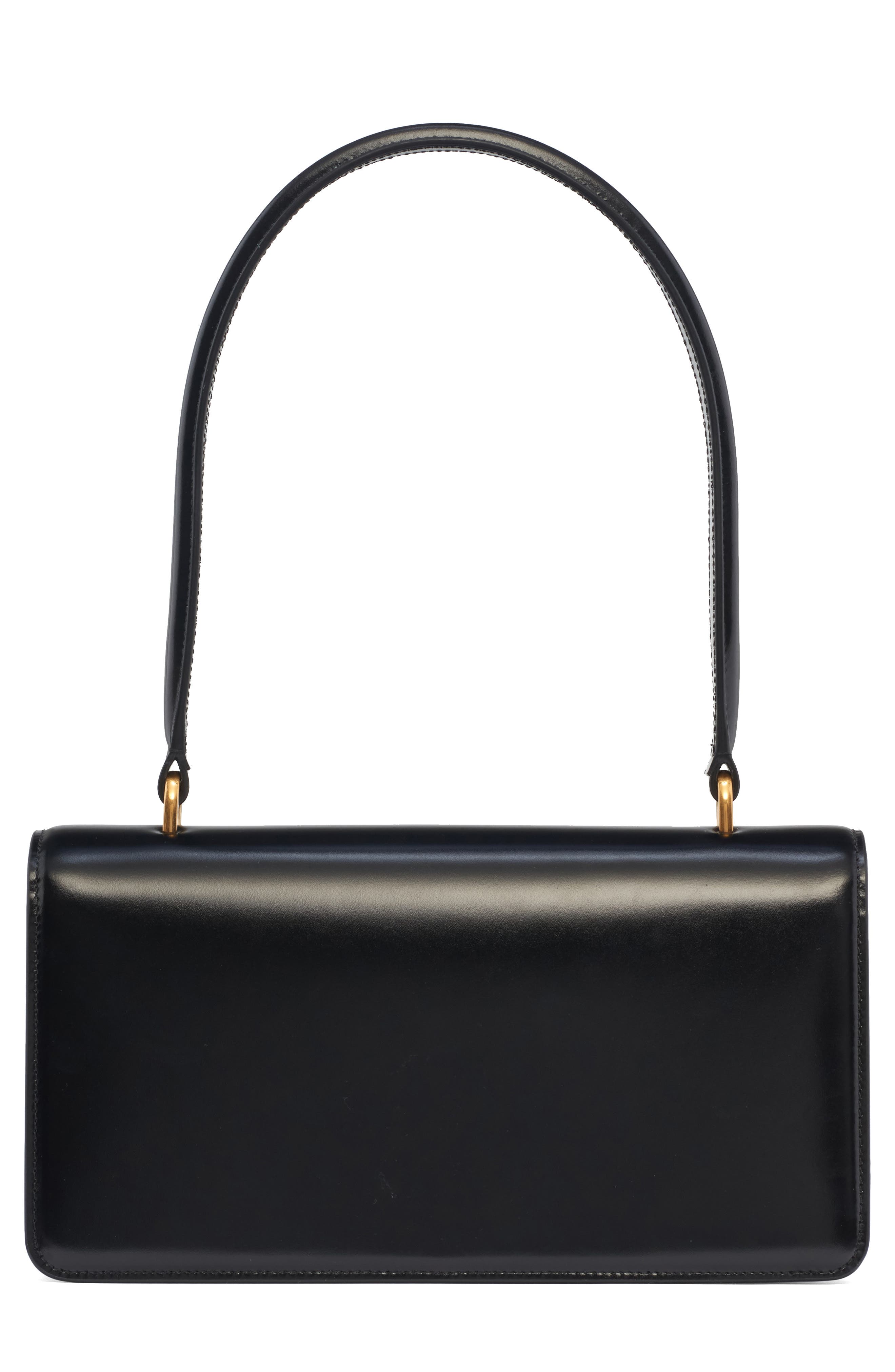 Valentino Garavani Vain Leather Shoulder Bag, Alternate, color, Nero