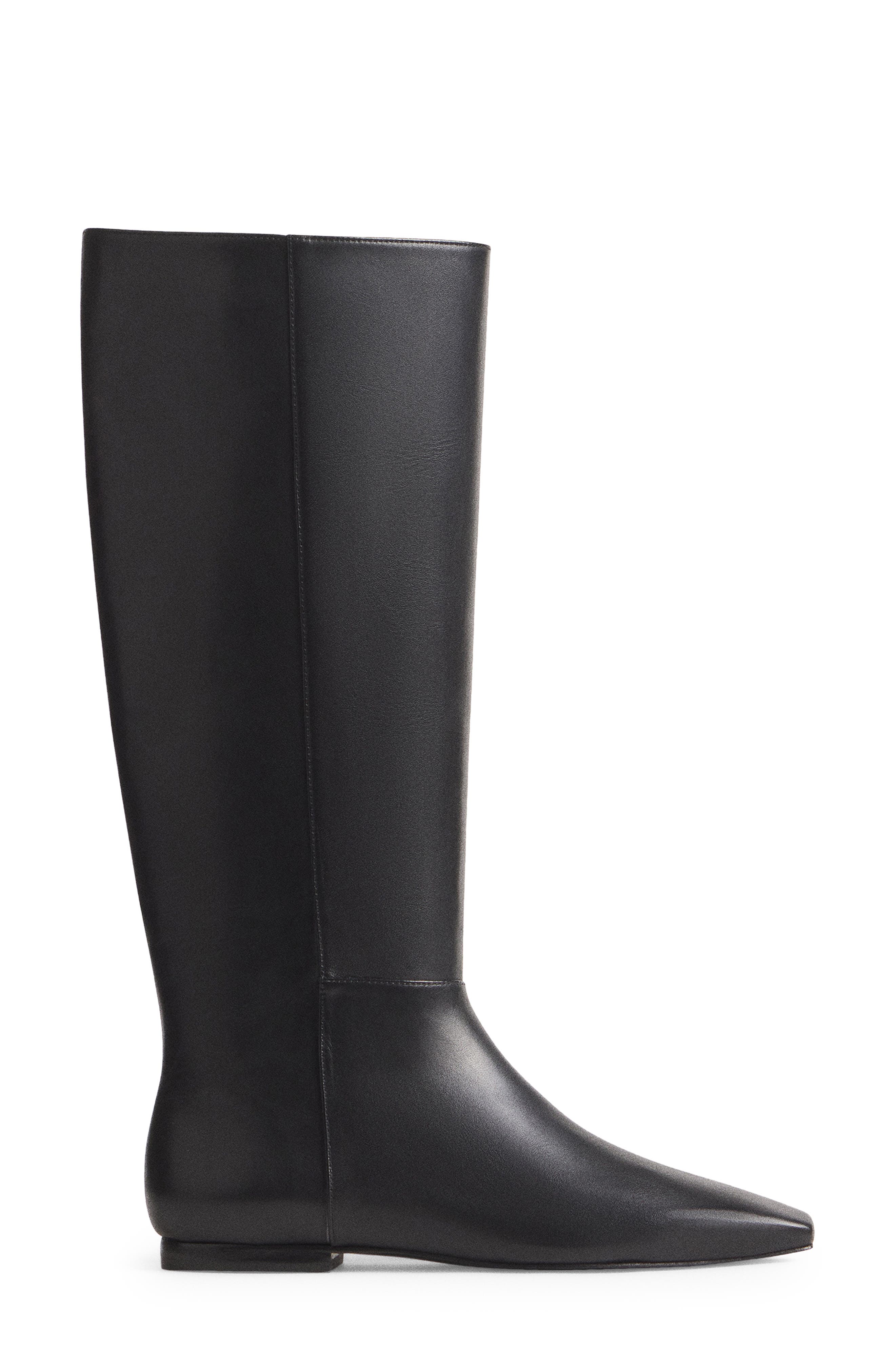 Remy Leather Knee High Boot, Alternate, color, BLACK LEATHER