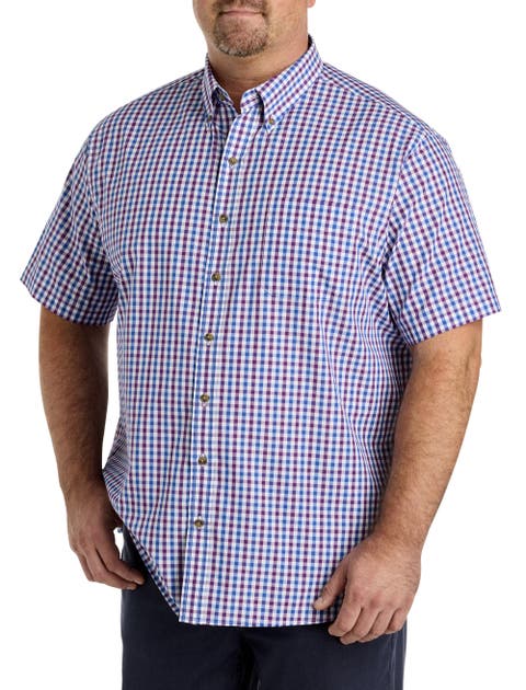 Big & Tall Easy-Care Check Sport Shirt