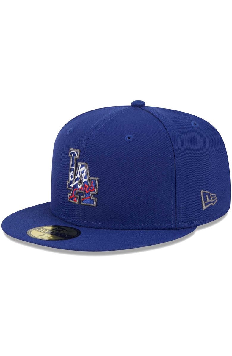 New Era Men's New Era Royal Los Angeles Dodgers Script Fill 59FIFTY Fitted Hat, Alternate, color, 