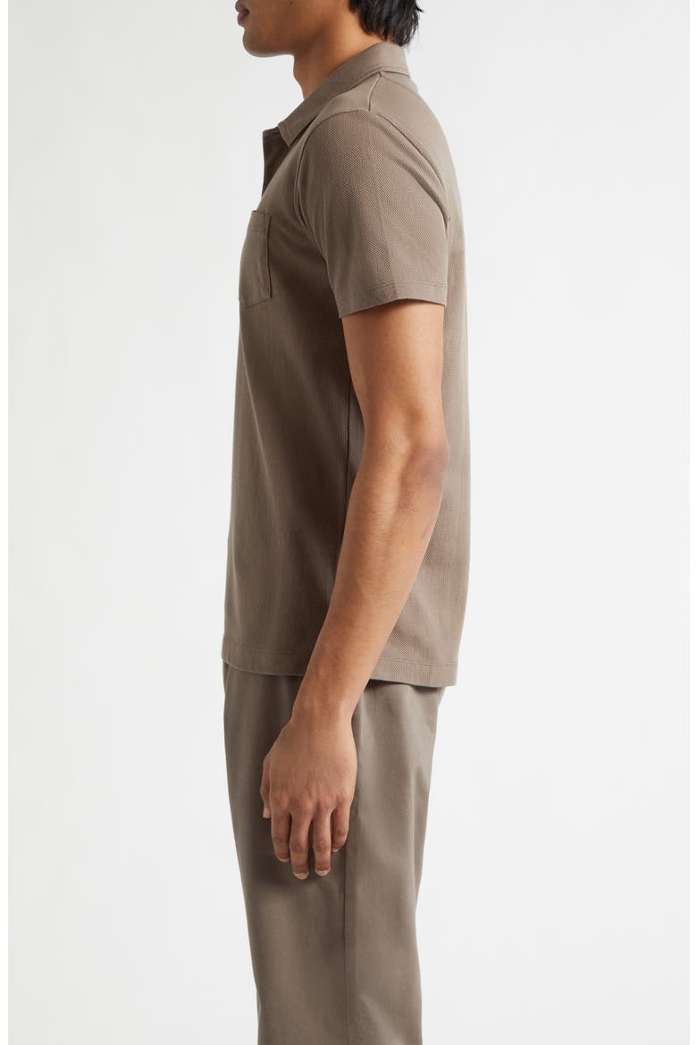 Riviera Cotton Piqué Polo, Alternate, color, DARK CEDAR