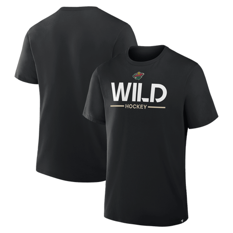 Men
s Fanatics Black Minnesota Wild Authentic Pro Primary T-Shirt