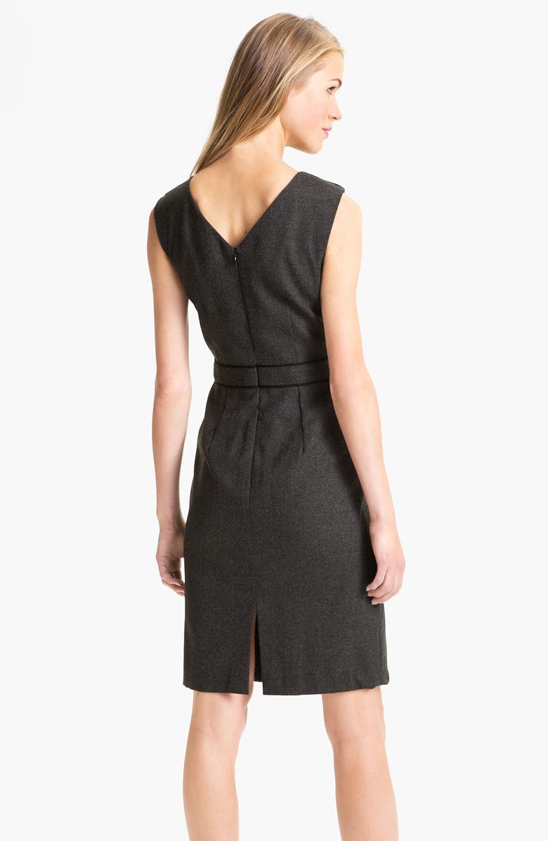 Maggy London Starburst Pleat Sheath Dress, Alternate, color, 