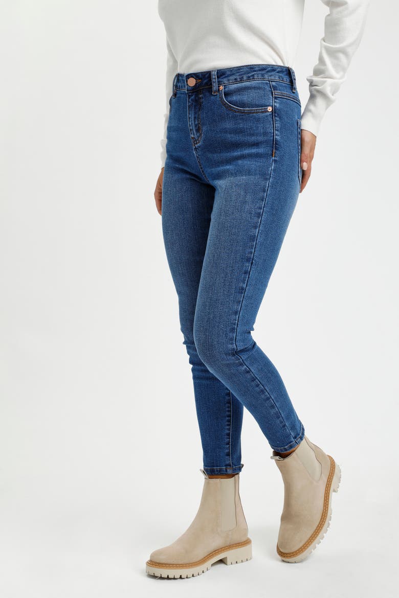 Sinem 7/8 Jeans, Alternate, color, Medium Blue Denim