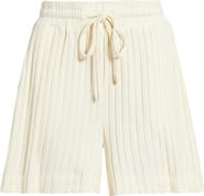 CITY BLUES Cozy Rib Drawstring Shorts