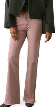 MANGO TEEN Twist Seam Mid Rise Flare Jeans