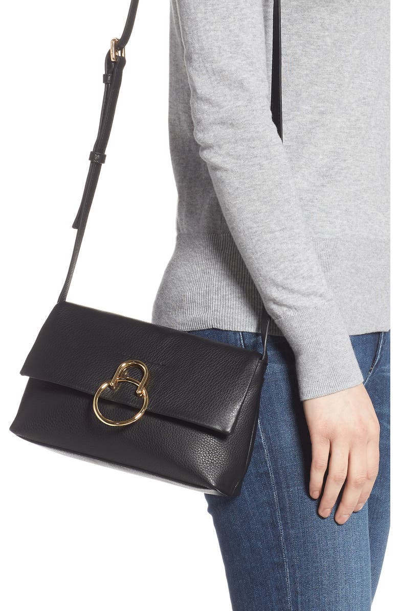 Vince Camuto Plum Leather Crossbody Bag, Alternate, color,