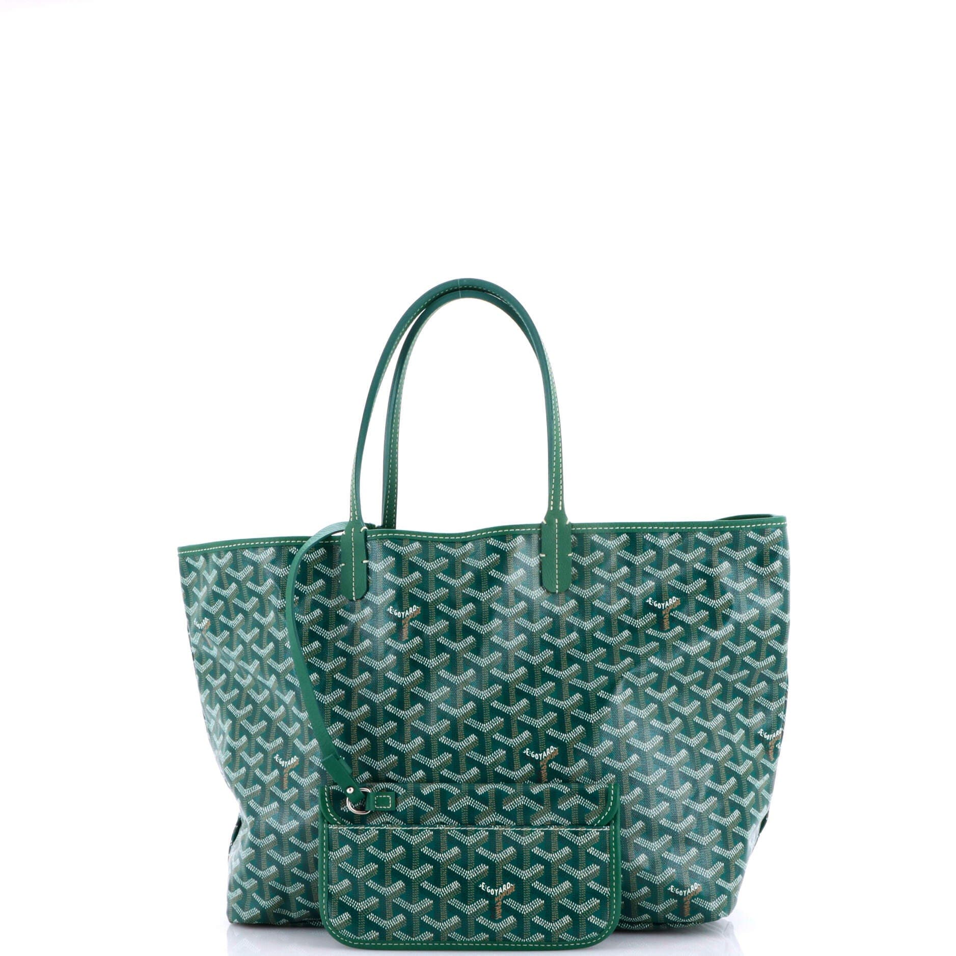 Pre-Owned Goyard Saint Louis Tote Coated Canvas PM, Alternate, color, Green