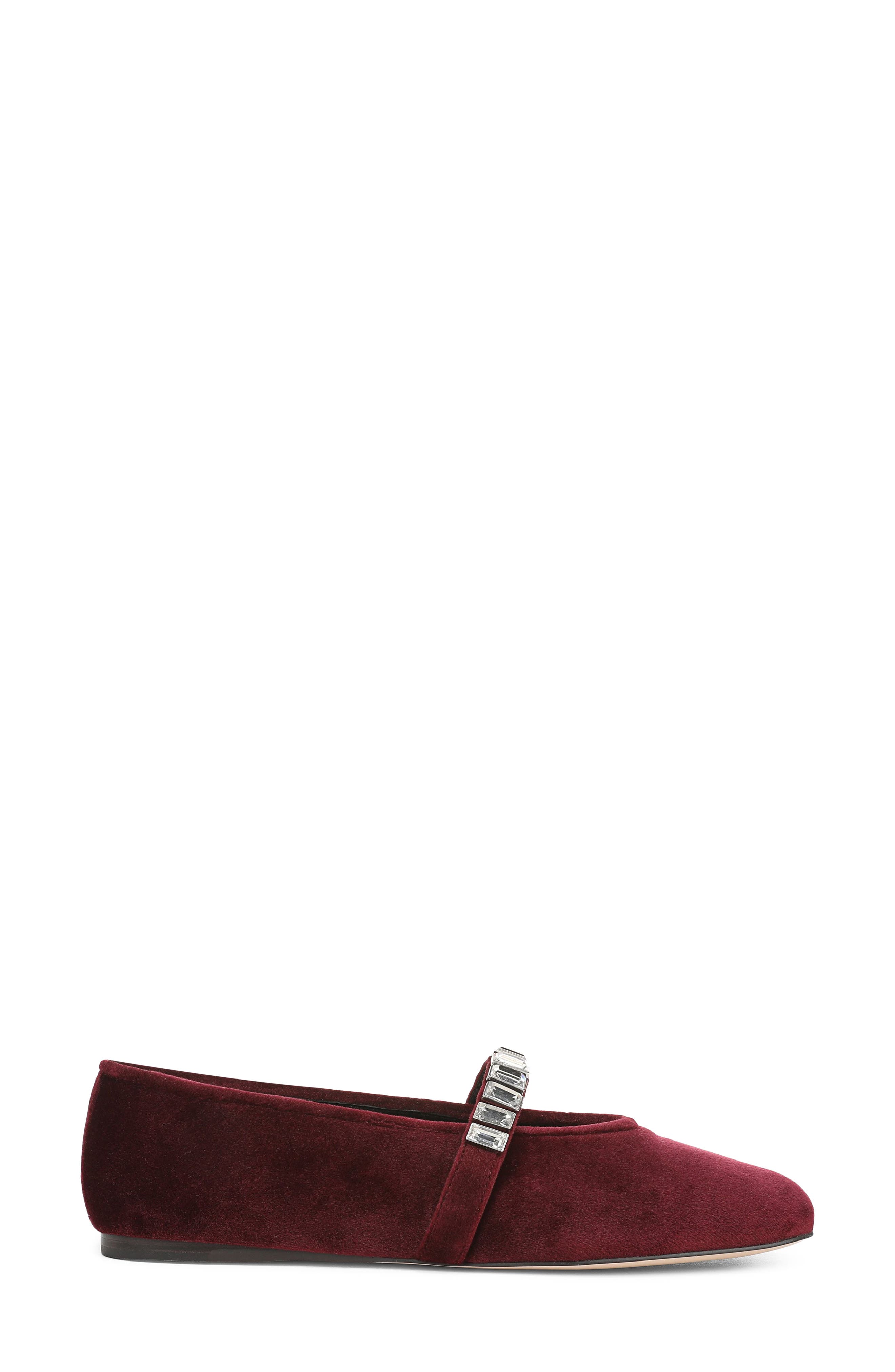 Madison Mary Jane Flat, Alternate, color, BORDEAUX VELVET