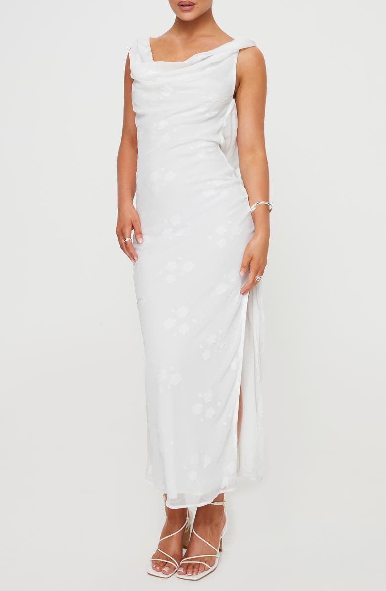 Princess Polly Contessa Cowl Neck Maxi Dress, Alternate, color, 