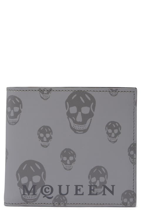 Skull Leather Bifold Wallet