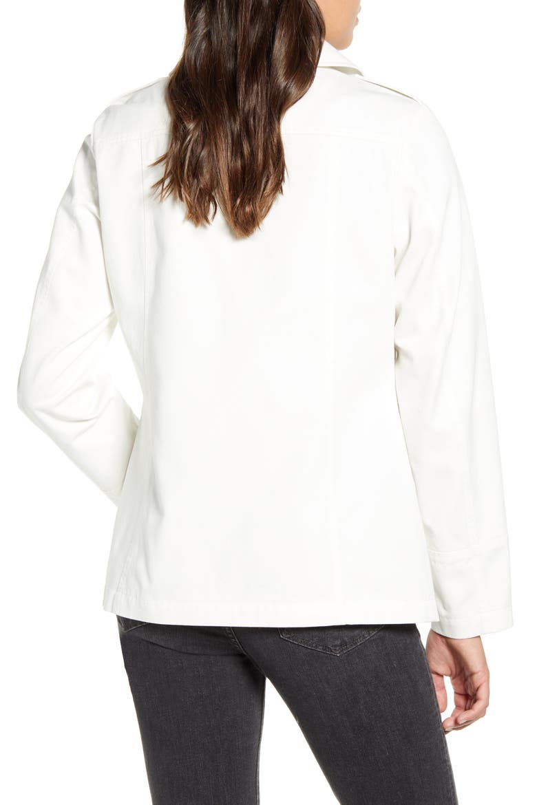 Denim Field Jacket, Alternate, color, WHITE