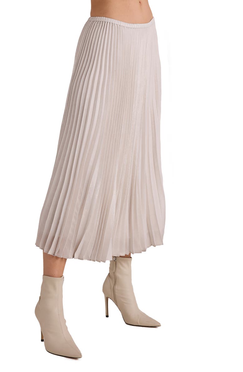 Bella Dahl Hand Pleated Midi Skirt, Alternate, color, 