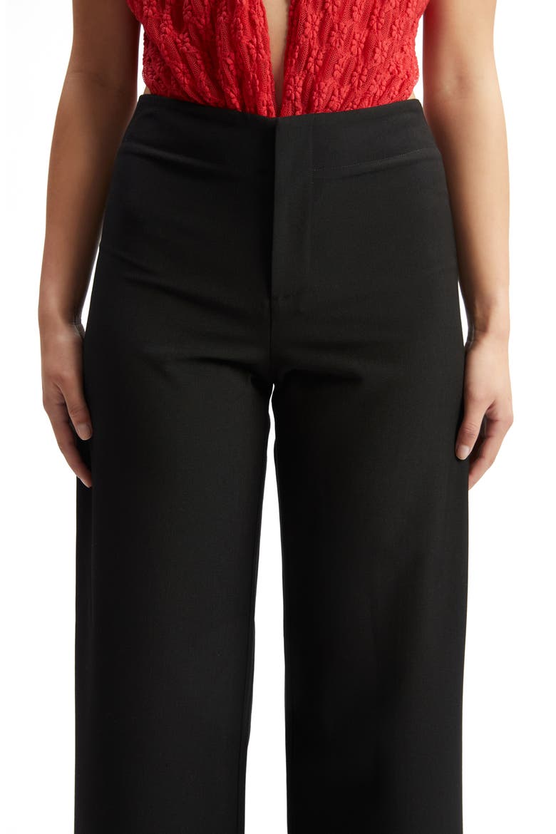 Balia Hipster Wide Leg Pants, Alternate, color, BLACK