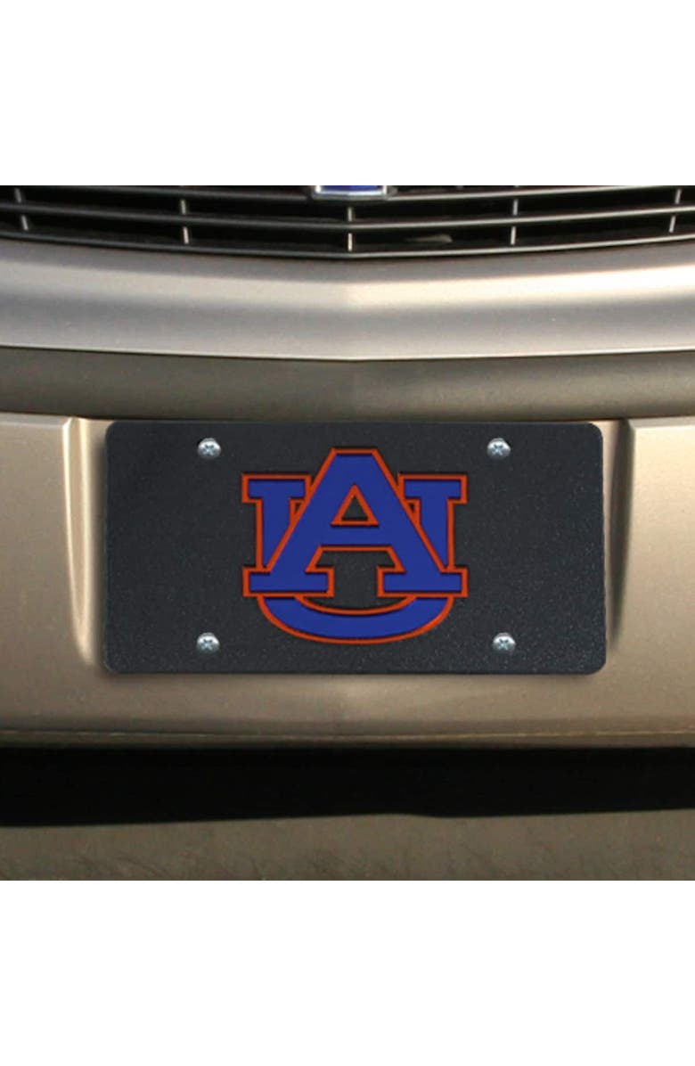 STOCKDALE Auburn Tigers Glitter License Plate - Black, Main, color, 
