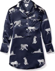 Petite Plume Panthre de Nuit Silk Nightshirt