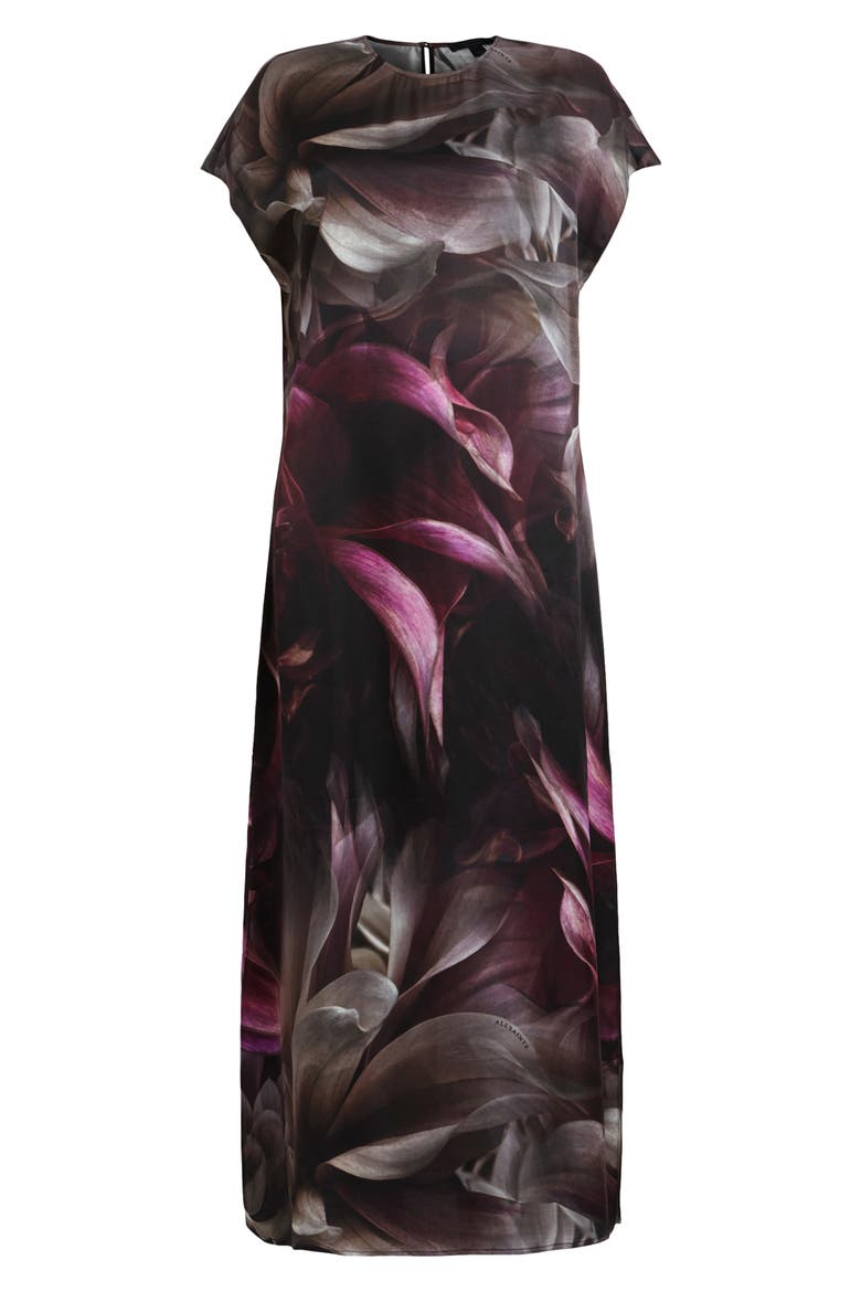Etta Margeaux Satin Midi Dress, Alternate, color, ROSE PINK