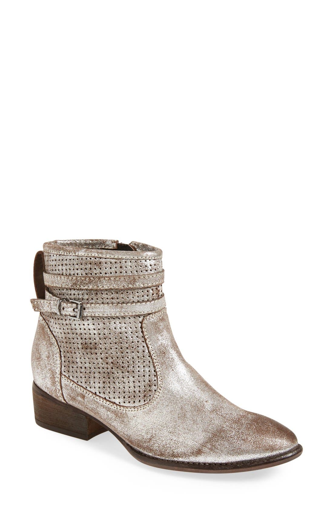 'Sanctuary' Suede Bootie, Main, color, PEWTER SUEDE