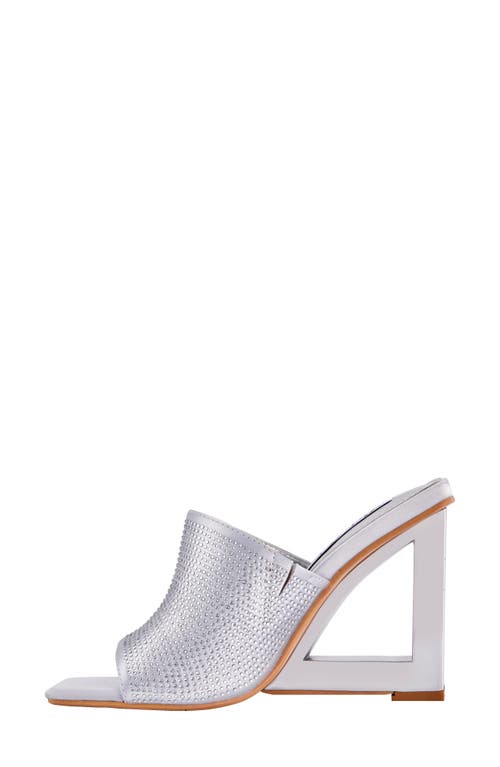 Lady Couture Women's Fuego Wedge Sandals In Silver