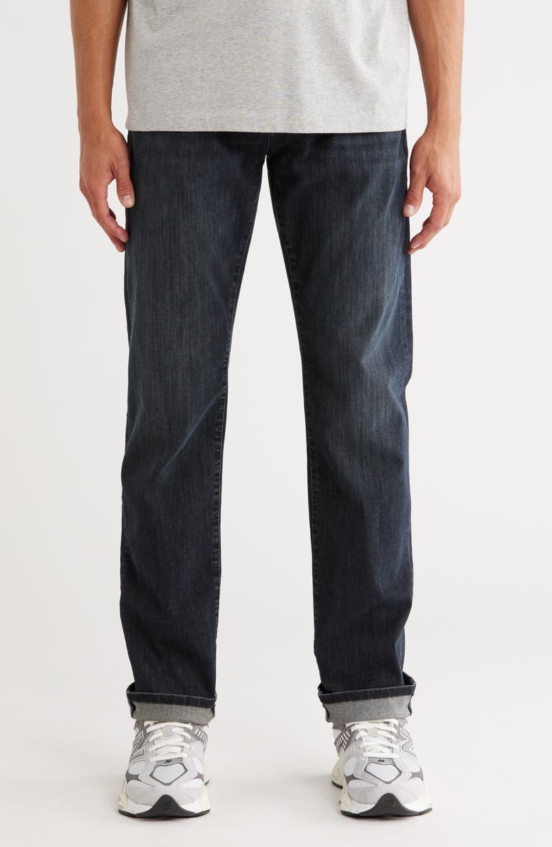 Mavi Jeans Zach Straight Leg Jeans, Main, color, Deep Sea Houston