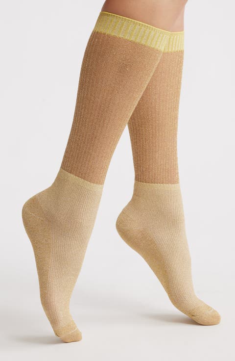 Shimmery Lights Crew Socks