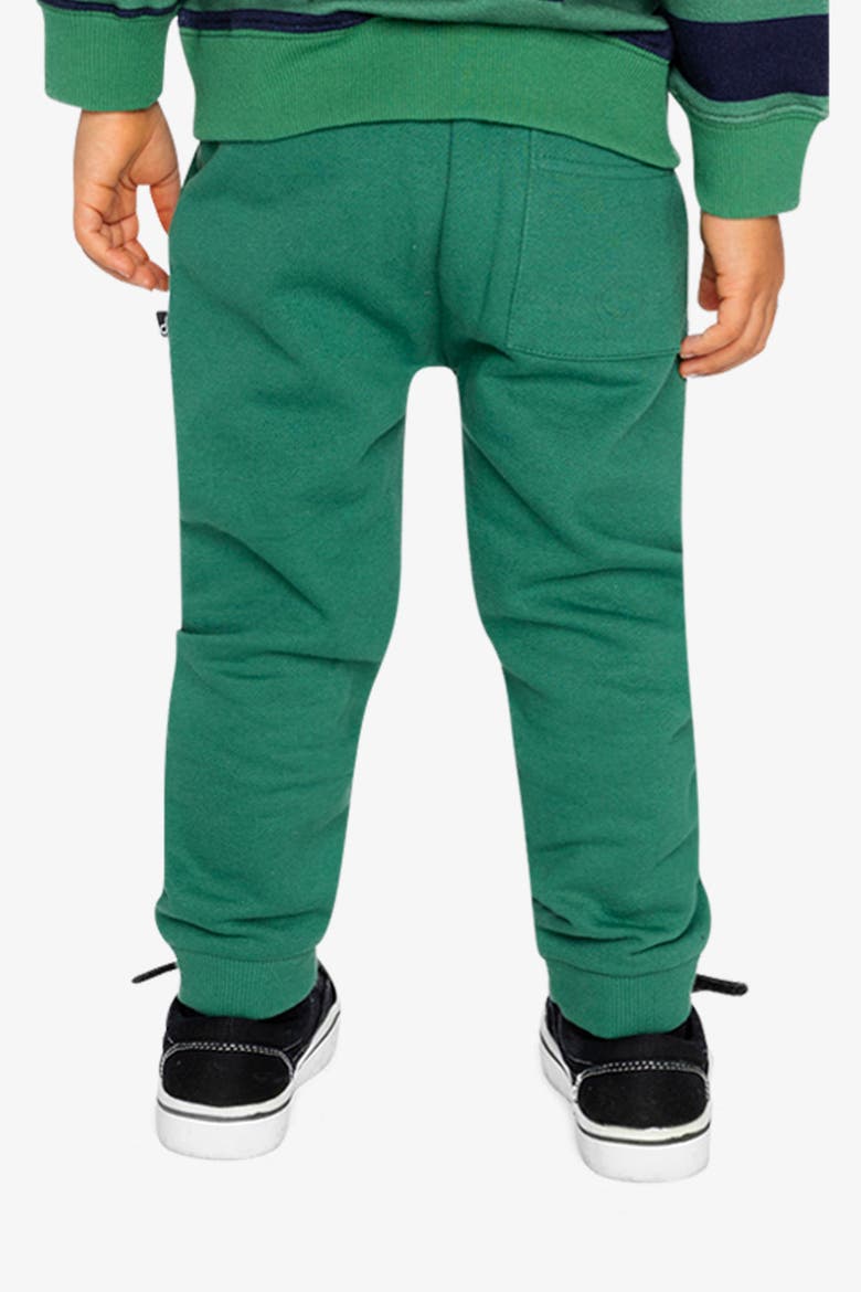 Fleece Elastic Waistband Side Pocket Sweatpants, Alternate, color, Green