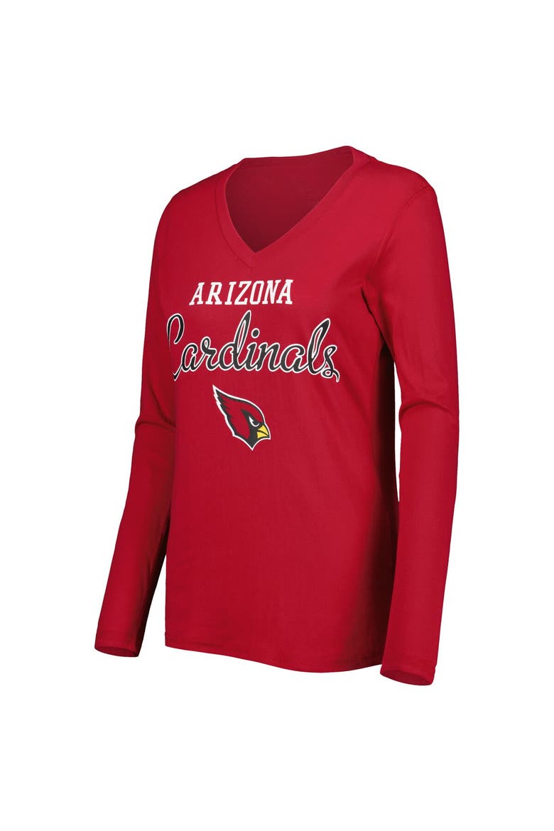 Women's G-III 4Her by Carl Banks Cardinal Arizona Cardinals Post Season Long Sleeve V-Neck T-Shirt, Alternate, color, Cardinal