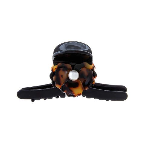 Pearl Flower Loop Large Claw Clip