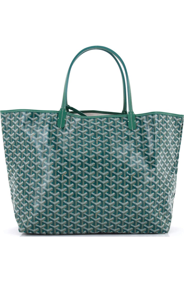 Pre-Owned Goyard Saint Louis Tote Coated Canvas GM, Main, color, Green