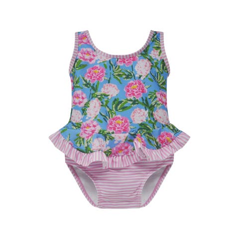 Girl's UPF 50+ Stella Infant Ruffle Swimsuit