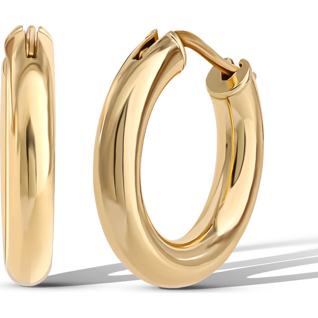 Jessica Simpson Polished Gold-tone Hoop Earrings In Gold