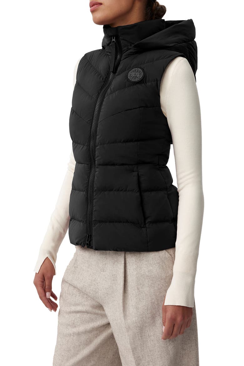 Clair 750 Fill Power Down Vest, Alternate, color, BLACK