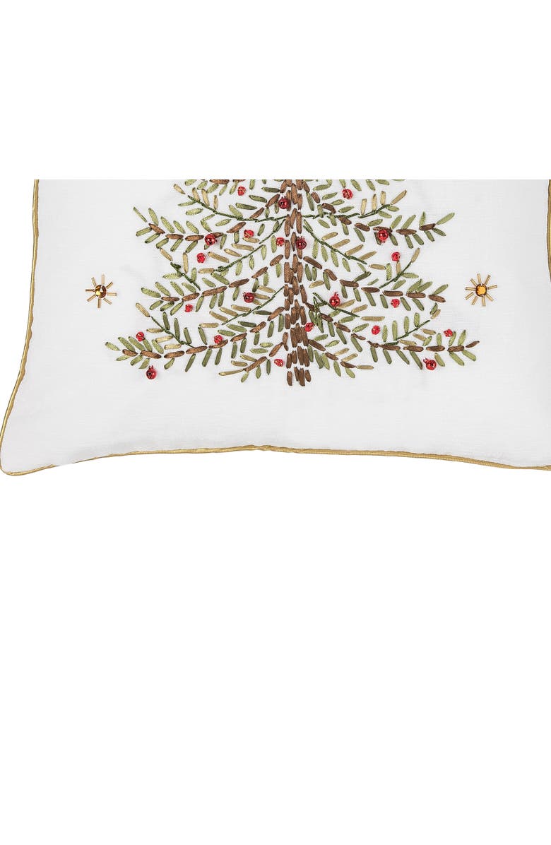 C&F Home Christmas Tree Accent Throw Pillow, 18" x 18", Alternate, color, Gold